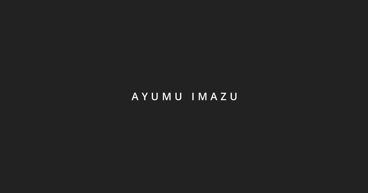 GOODS｜Ayumu Imazu Official Website